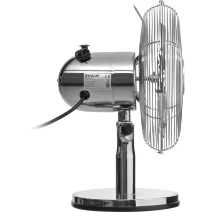 Sencor - Stolni ventilator 30W/230V sjajni krom