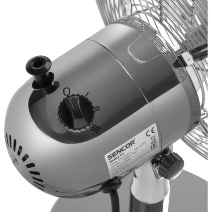 Sencor - Stolni ventilator 30W/230V sjajni krom