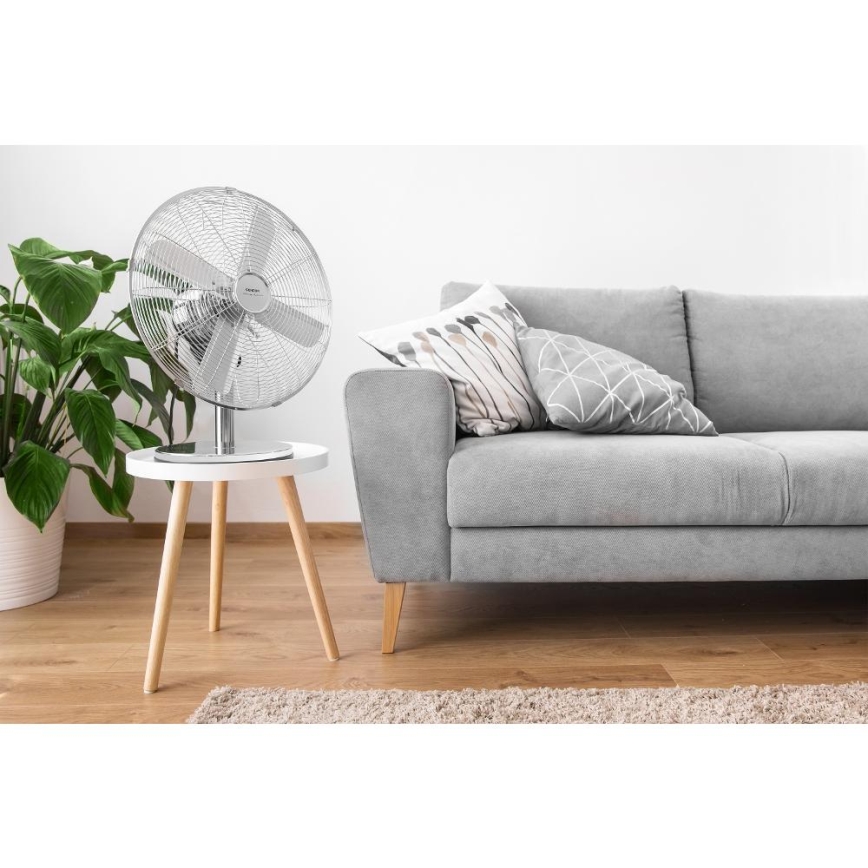 Sencor - Stolni ventilator 50W/230V sjajni krom