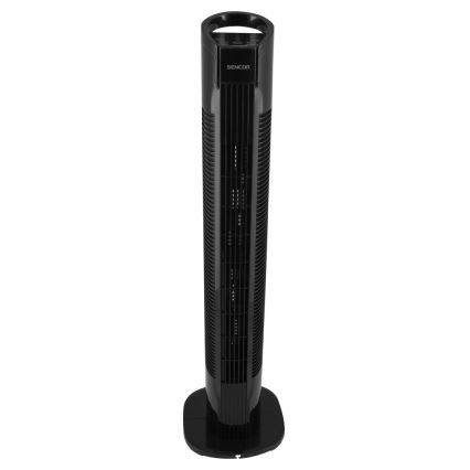 Sencor - Stupni ventilator 50W/230V crna + daljinski upravljač