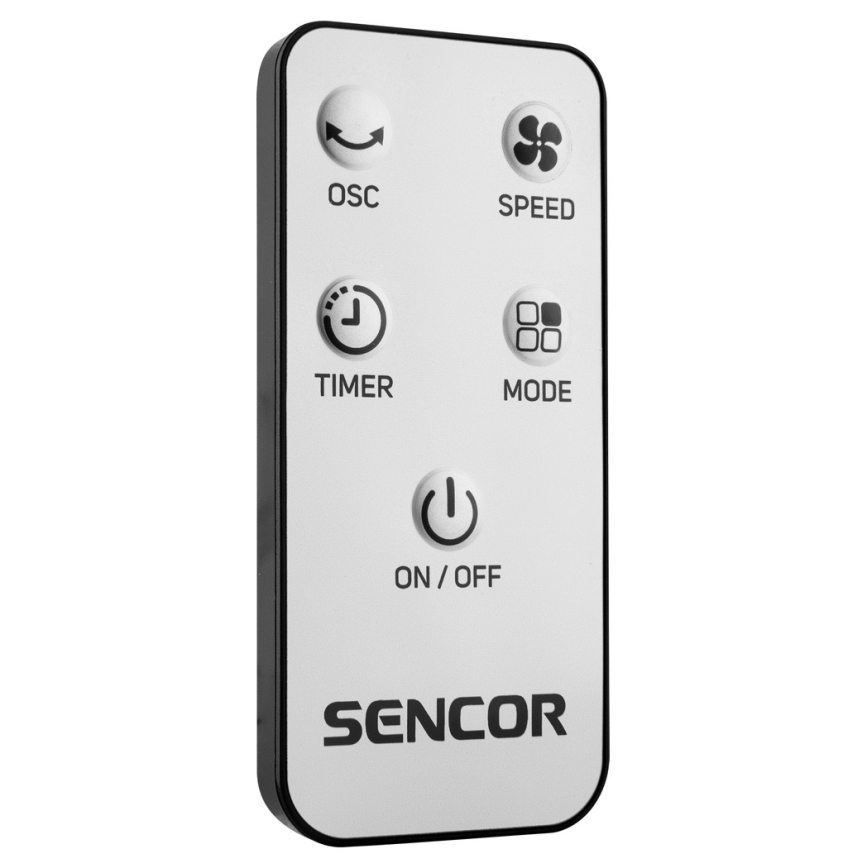 Sencor - Stupni ventilator 50W/230V crna + daljinski upravljač