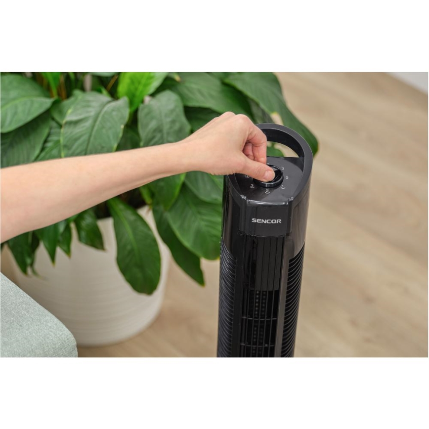 Sencor - Stupni ventilator 50W/230V crna