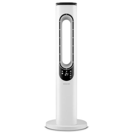 Sencor - Stupni ventilator bez lopatica 50W/230V bijela + daljinski upravljač