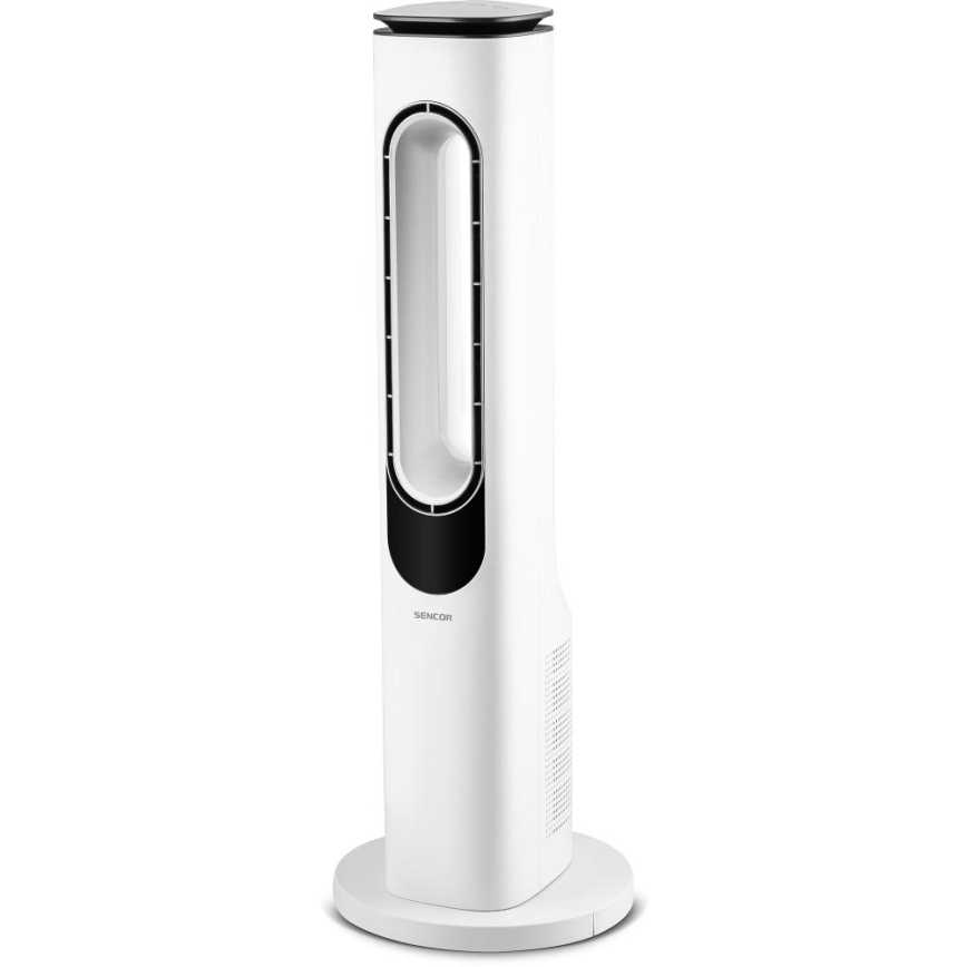 Sencor - Stupni ventilator bez lopatica 50W/230V bijela + daljinski upravljač