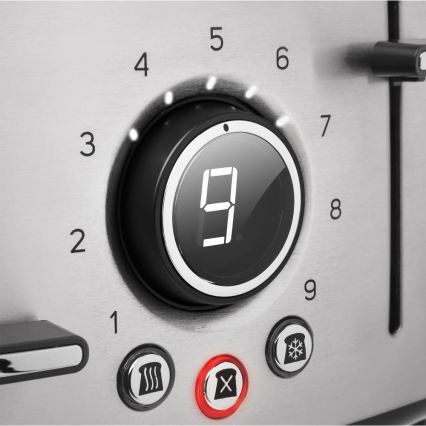 Sencor - Toster s četiri otvora 1600W/230V matni krom