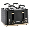 Sencor - Toster s četiri utora 1600W/230V crna/bež