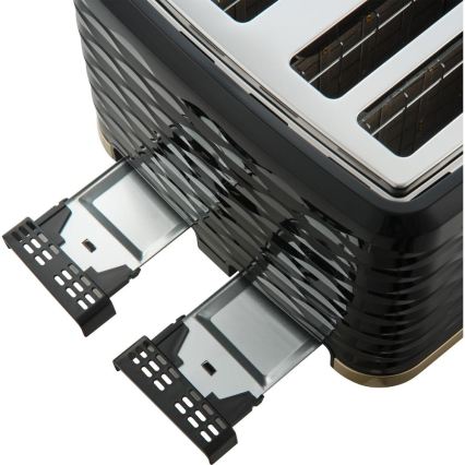 Sencor - Toster s četiri utora 1600W/230V crna/bež