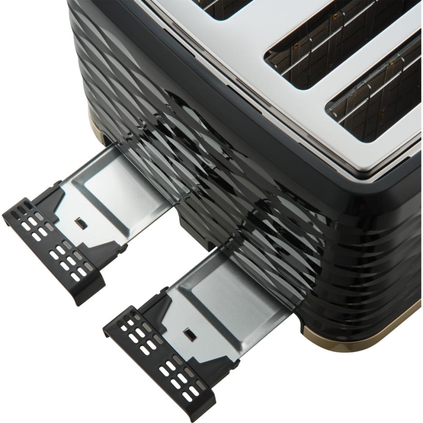 Sencor - Toster s četiri utora 1600W/230V crna/bež