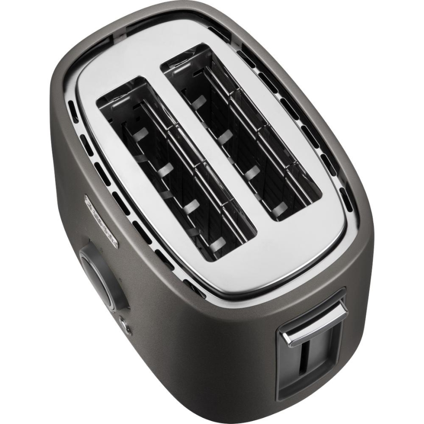 Sencor - Toster s dva otvora i rešetkom za podgrijavanje 1000W/230V antracit