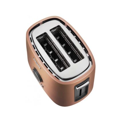 Sencor - Toster s dva otvora i rešetkom za podgrijavanje 1000W/230V bakreni