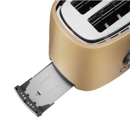 Sencor - Toster sa dva utora i rešetkom za podgrijavanje 1000W/230V bež
