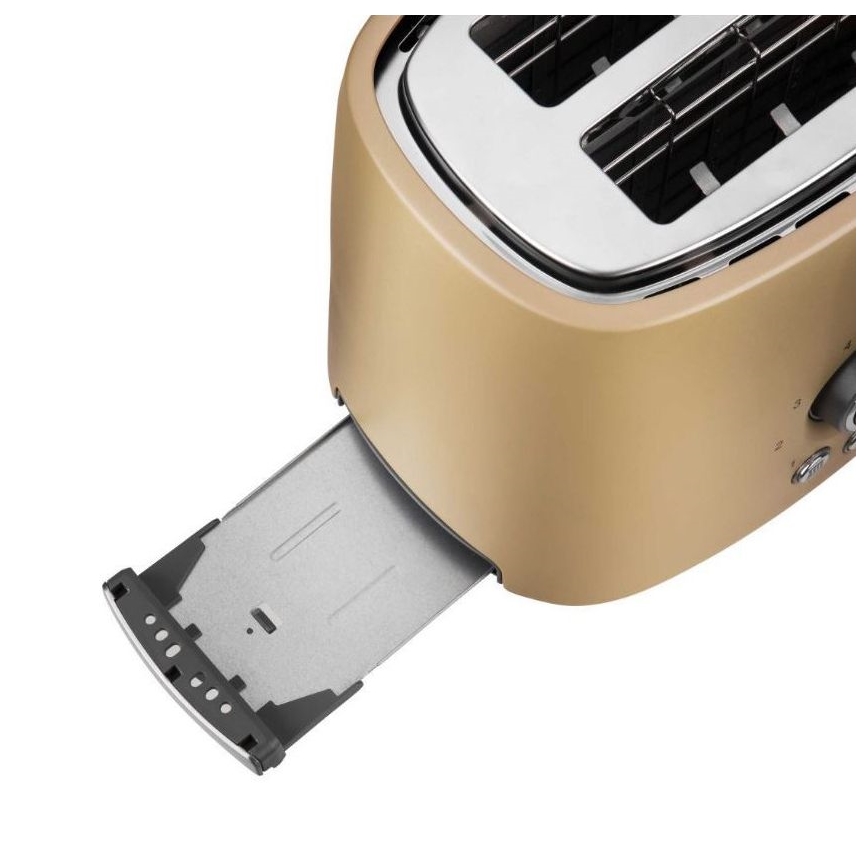 Sencor - Toster sa dva utora i rešetkom za podgrijavanje 1000W/230V bež