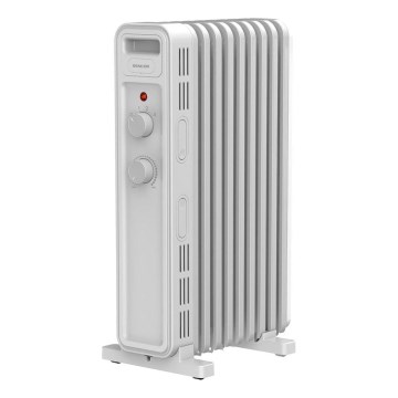 Sencor - uljni grijač s 9 rebrima 800/1200/2000W/230V bijeli