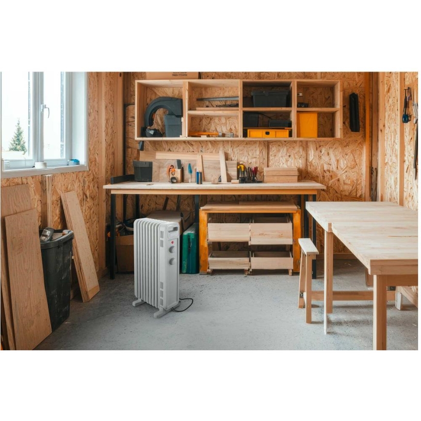 Sencor - uljni grijač s 9 rebrima 800/1200/2000W/230V bijeli