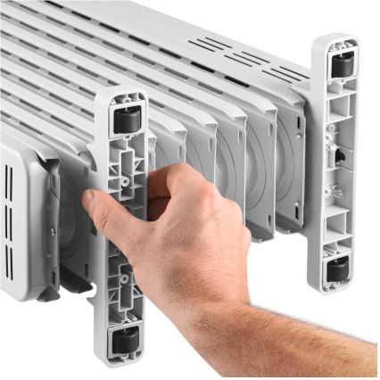 Sencor - uljni grijač s 9 rebrima 800/1200/2000W/230V bijeli