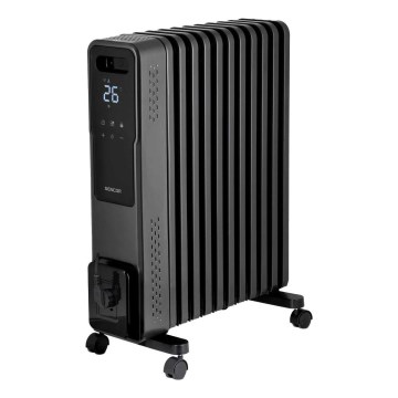 Sencor - Uljni radijator s 11 rebara 1000/1200/2400W/230V Wi-Fi crni