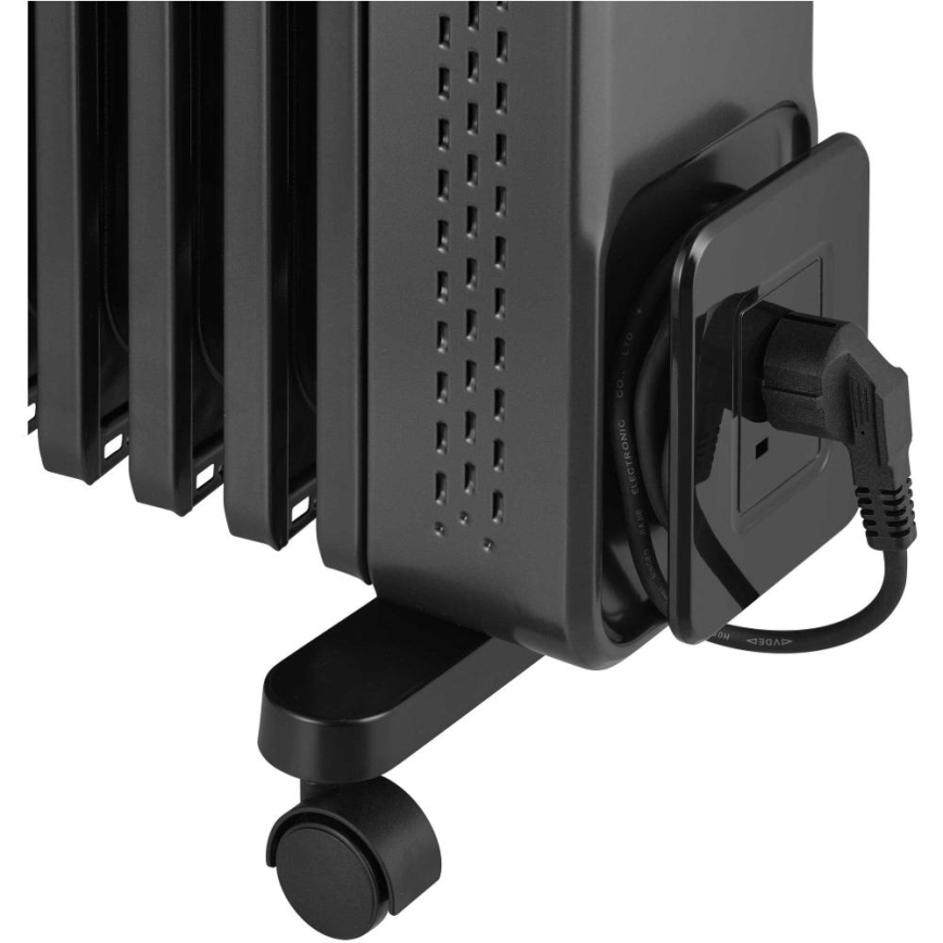 Sencor - Uljni radijator s 11 rebara 1000/1200/2400W/230V Wi-Fi crni