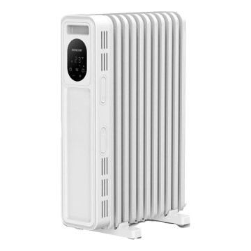 Sencor - Uljni radijator s 11 rebara 1000/2300W/230V bijela + daljinski upravljač