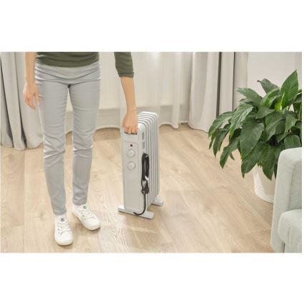 Sencor - Uljni radijator s 7 rebara 600/900/1500W/230V bijela