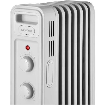 Sencor - Uljni radijator s 7 rebara 600/900/1500W/230V bijela