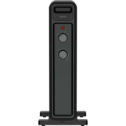 Sencor - Uljni radijator s 7 rebara 600/900/1500W/230V crni