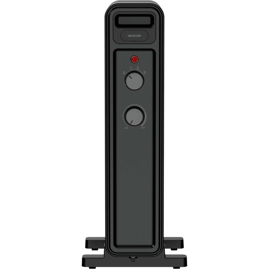 Sencor - Uljni radijator s 7 rebara 600/900/1500W/230V crni