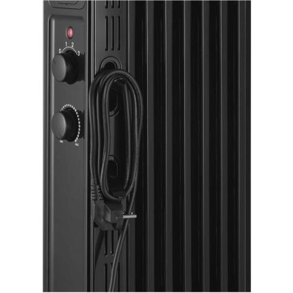 Sencor - Uljni radijator s 7 rebara 600/900/1500W/230V crni