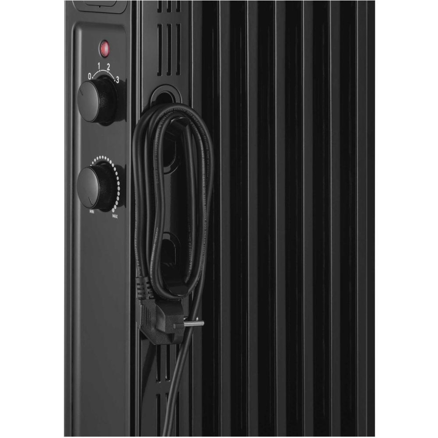 Sencor - Uljni radijator s 7 rebara 600/900/1500W/230V crni