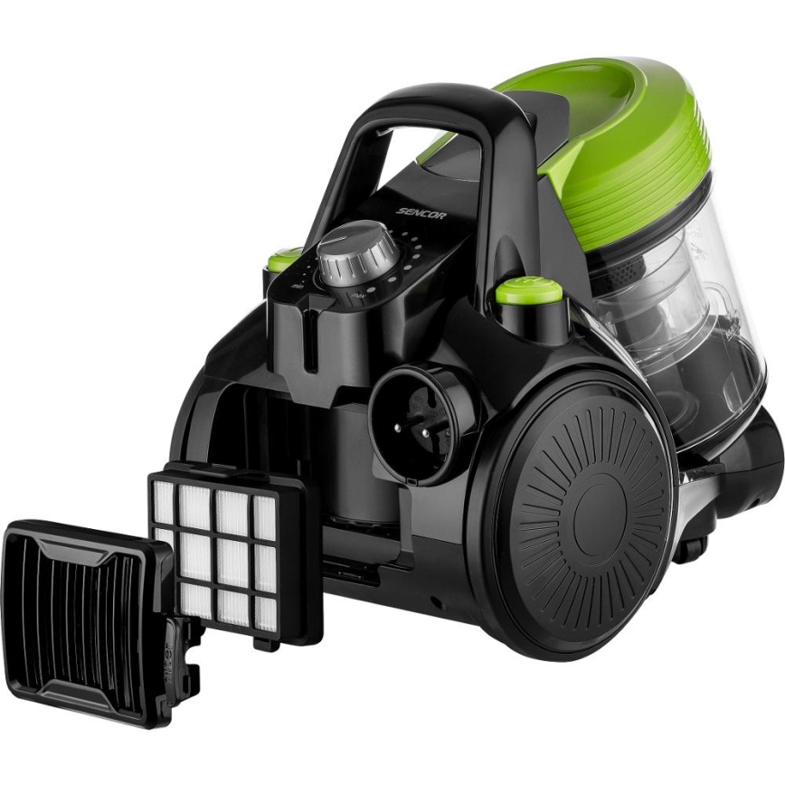 Sencor - Usisavač bez vrećice 2 l 700W/230V crna/zelena