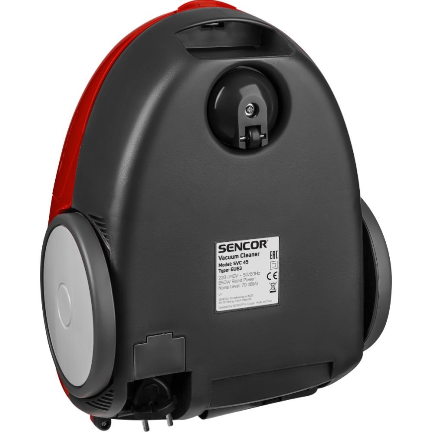 Sencor - Usisavač s vrećicom 1,5 l 850W/230V crveni/crni