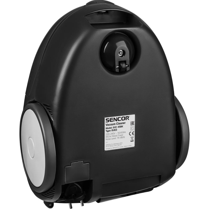 Sencor - Usisivač s vrećicom 1,5 l 850W/230V crna