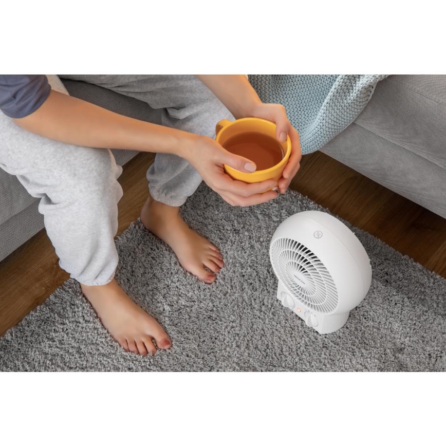 Sencor - Ventilator s grijačem 1200/2000W/230V bijeli