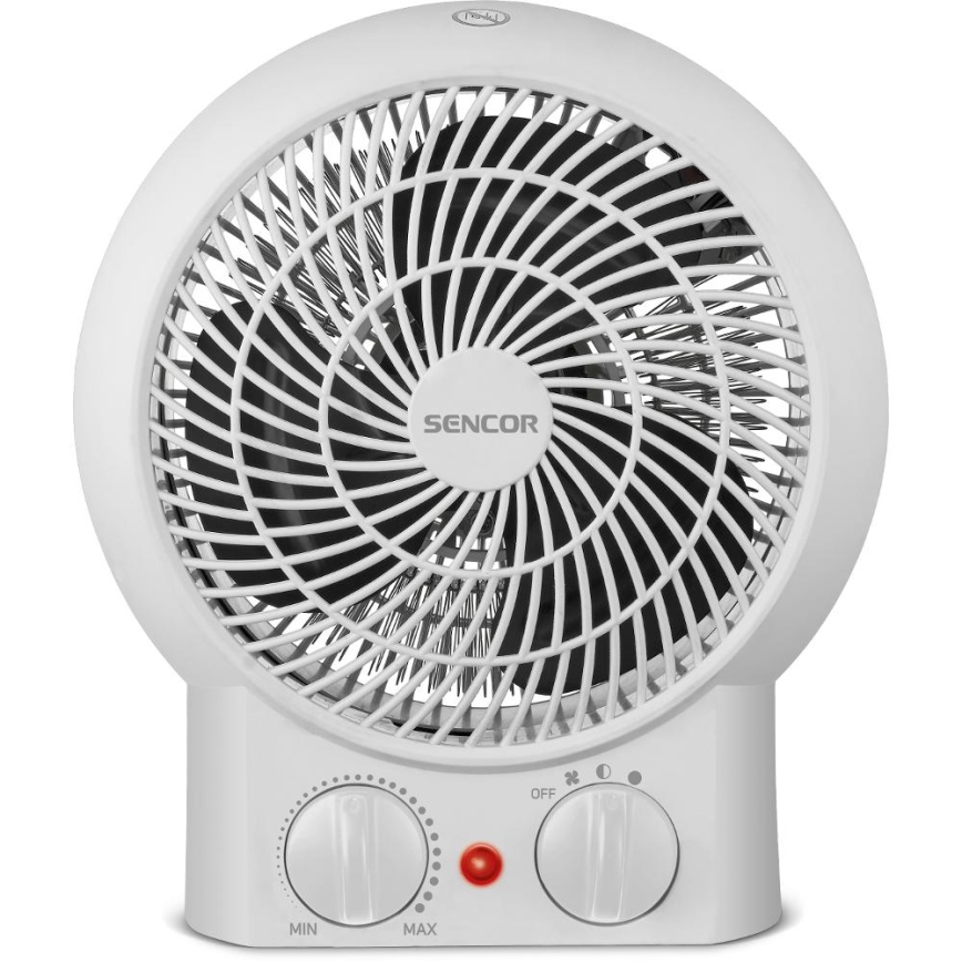 Sencor - Ventilator s grijačem 1200/2000W/230V bijeli