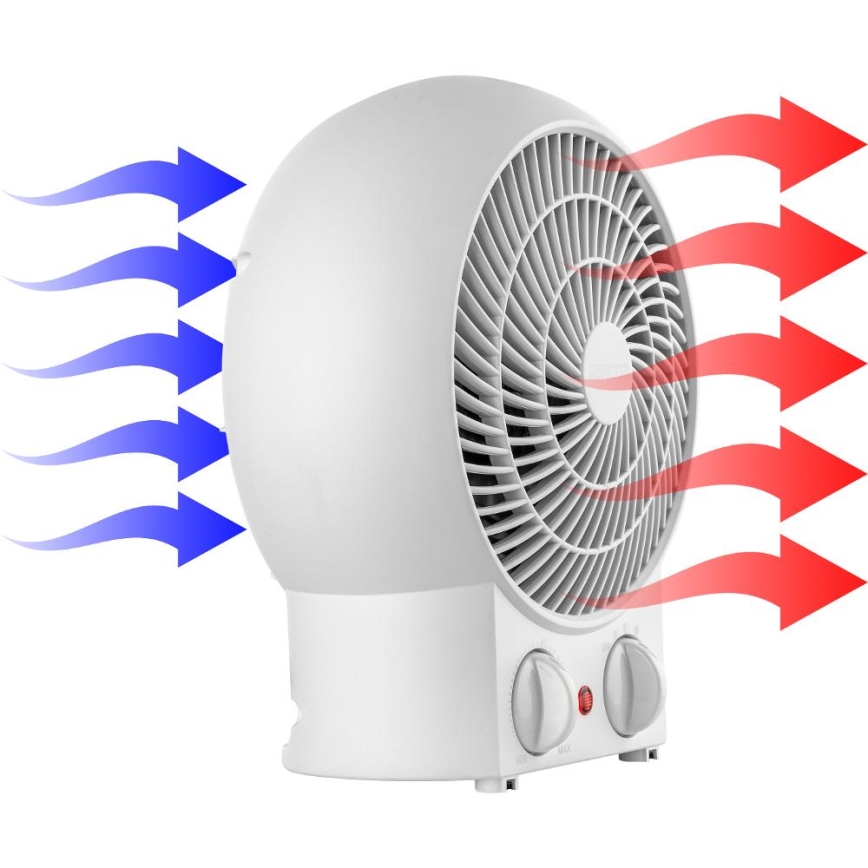Sencor - Ventilator s grijačem 1200/2000W/230V bijeli