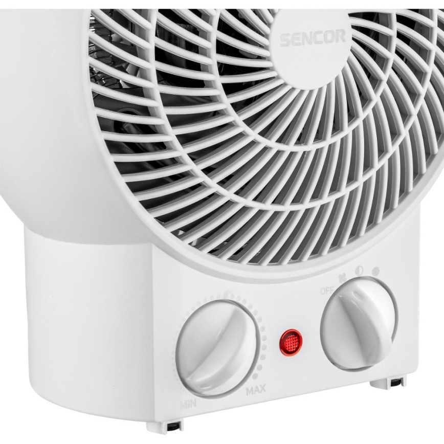 Sencor - Ventilator s grijačem 1200/2000W/230V bijeli
