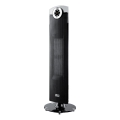 Sencor - Ventilator s keramičkim grijačem 1300/2500W/230V crni + daljinski upravljač