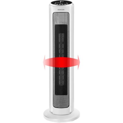 Sencor - Ventilator s keramičkim grijačem 2200W/230V Wi-Fi bijela + daljinski upravljač