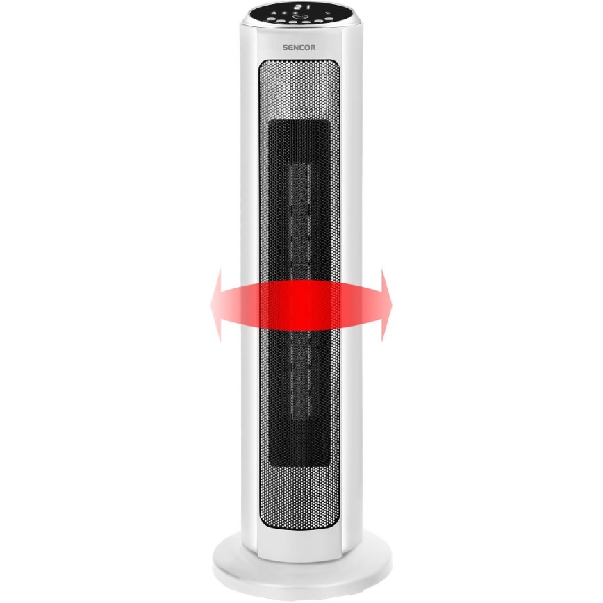 Sencor - Ventilator s keramičkim grijačem 2200W/230V Wi-Fi bijela + daljinski upravljač