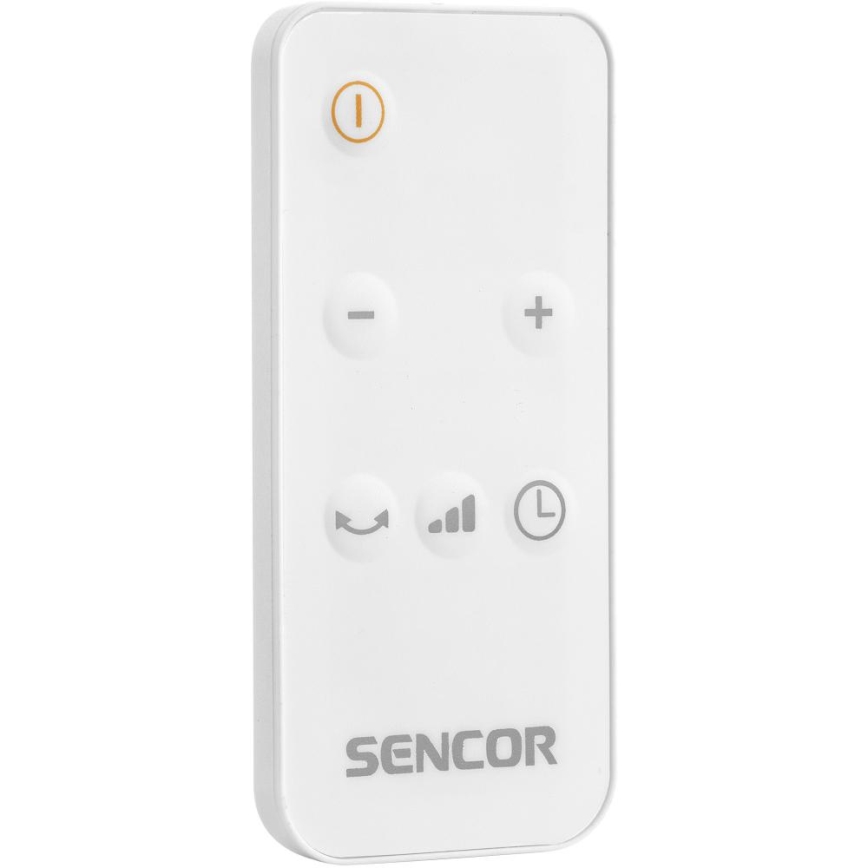 Sencor - Ventilator s keramičkim grijačem 2200W/230V Wi-Fi bijela + daljinski upravljač