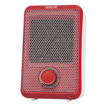 Sencor - Ventilatorski grijač 600W/230V crvena/bijela