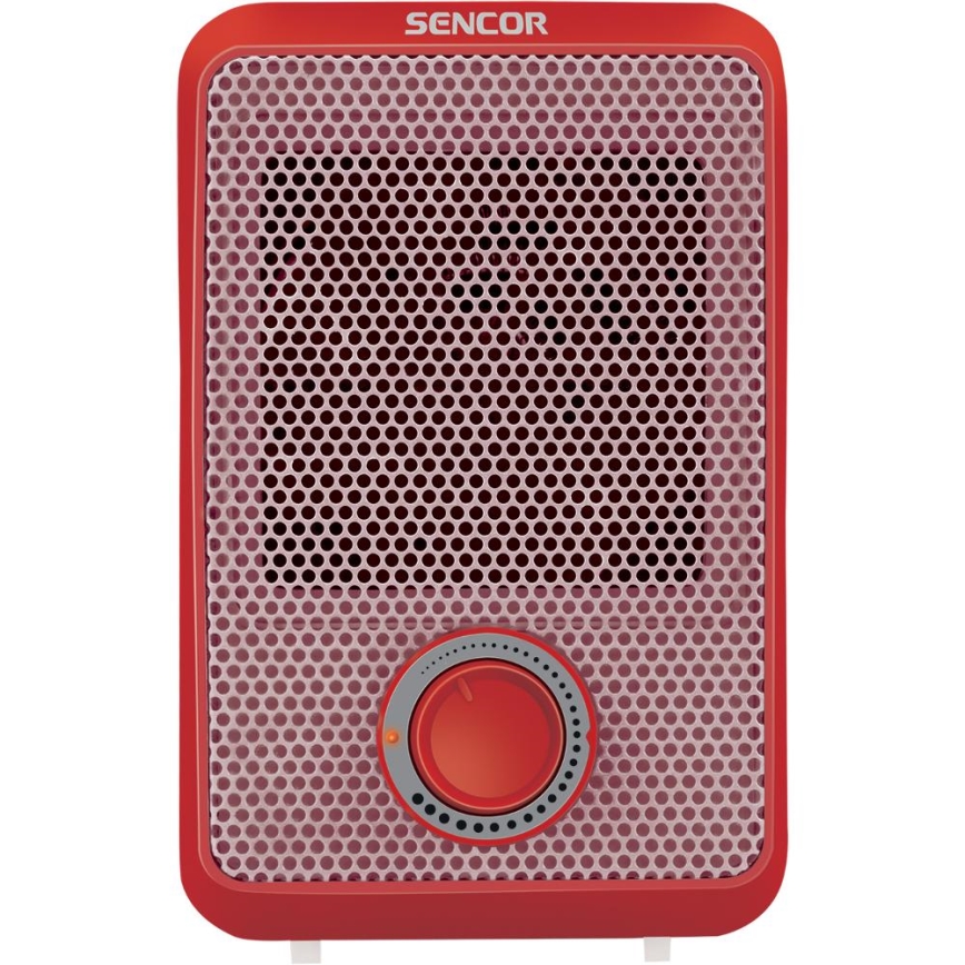 Sencor - Ventilatorski grijač 600W/230V crvena/bijela