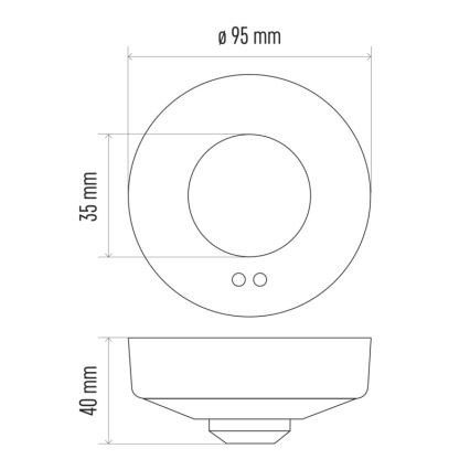 Senzor pokreta mikrovalni MW B 360° 1200W/230V bijeli