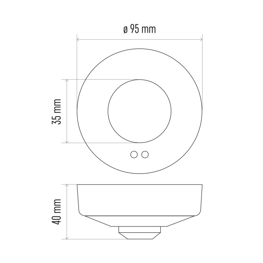 Senzor pokreta mikrovalni MW B 360° 1200W/230V bijeli