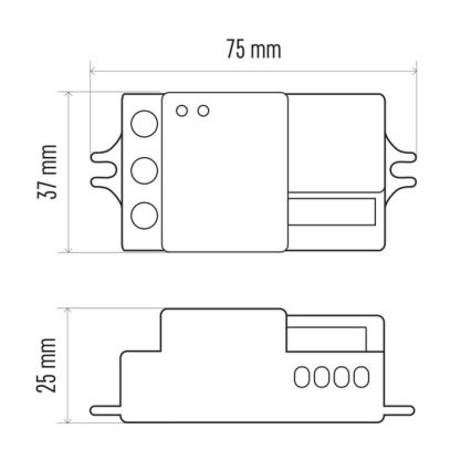 Senzor pokreta mikrovalni MW B 360° 1200W/230V bijeli