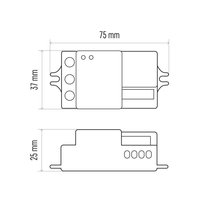 Senzor pokreta mikrovalni MW B 360° 1200W/230V bijeli