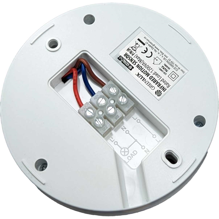 Senzor pokreta PIR 1200W/230V