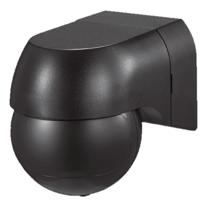 Senzor pokreta PIR 180° 400W/230V IP44 crna