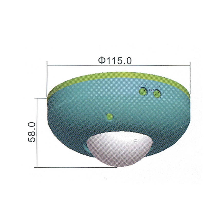 Senzor pokreta PIR B 360° 1200W/230V bijeli