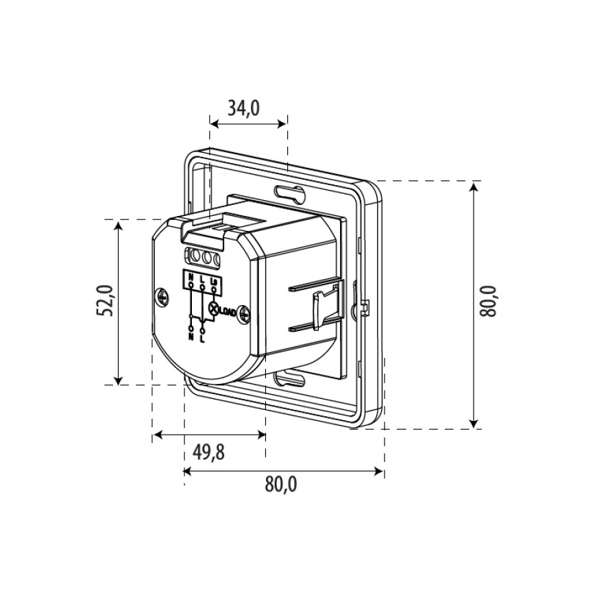 Senzor pokreta SENSOR 1200W bijela