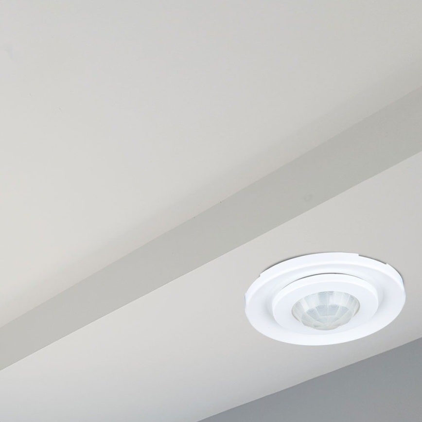 Senzor pokreta ugradbeni PIR 360° 400W/230V bijela